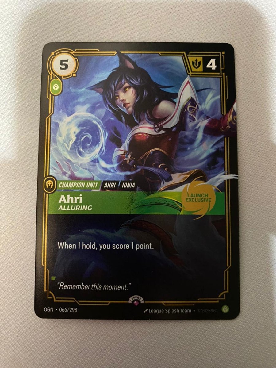 Ahri: Alluring (Launch Exclusive) by Incognito TCG on MYNTED