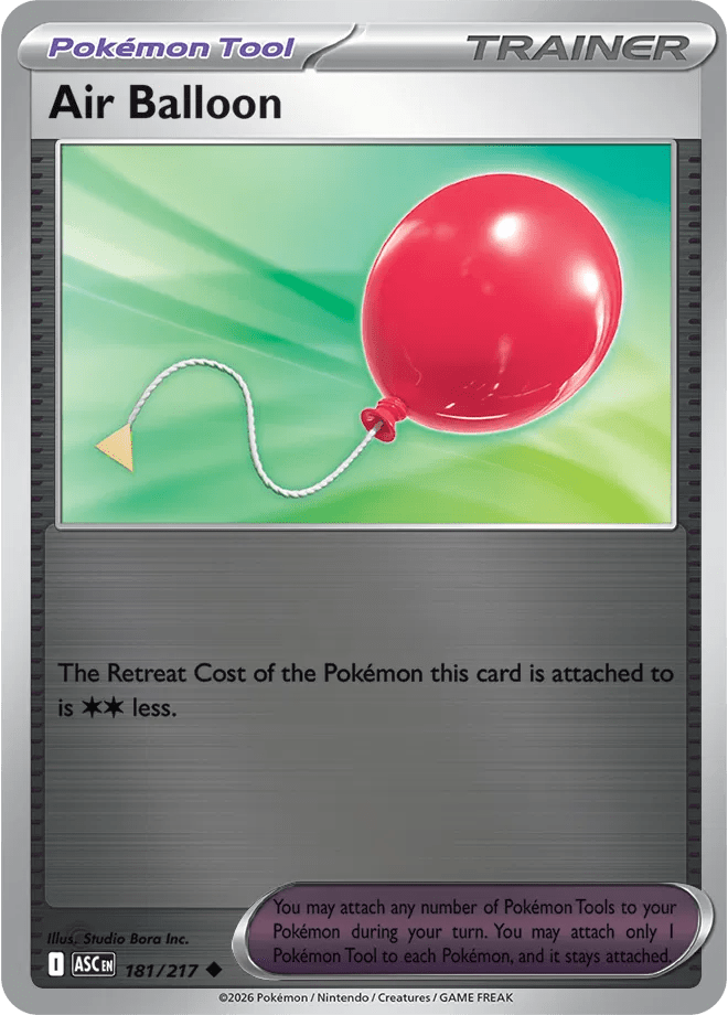Air Balloon Ascended Heroes Uncommon • 181/217 Reverse Holofoil by Shark Pop Culture on MYNTED