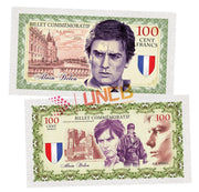 Alain Delon 100 Cent Francs UNCB banknote by UNCB on MYNTED