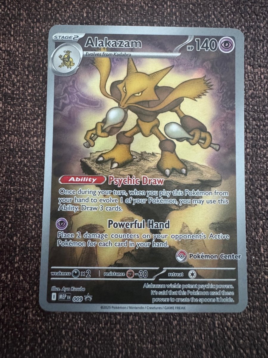 Alakazam - 009 Promo (Pokemon Center Exclusive) by The Archive Stop on MYNTED