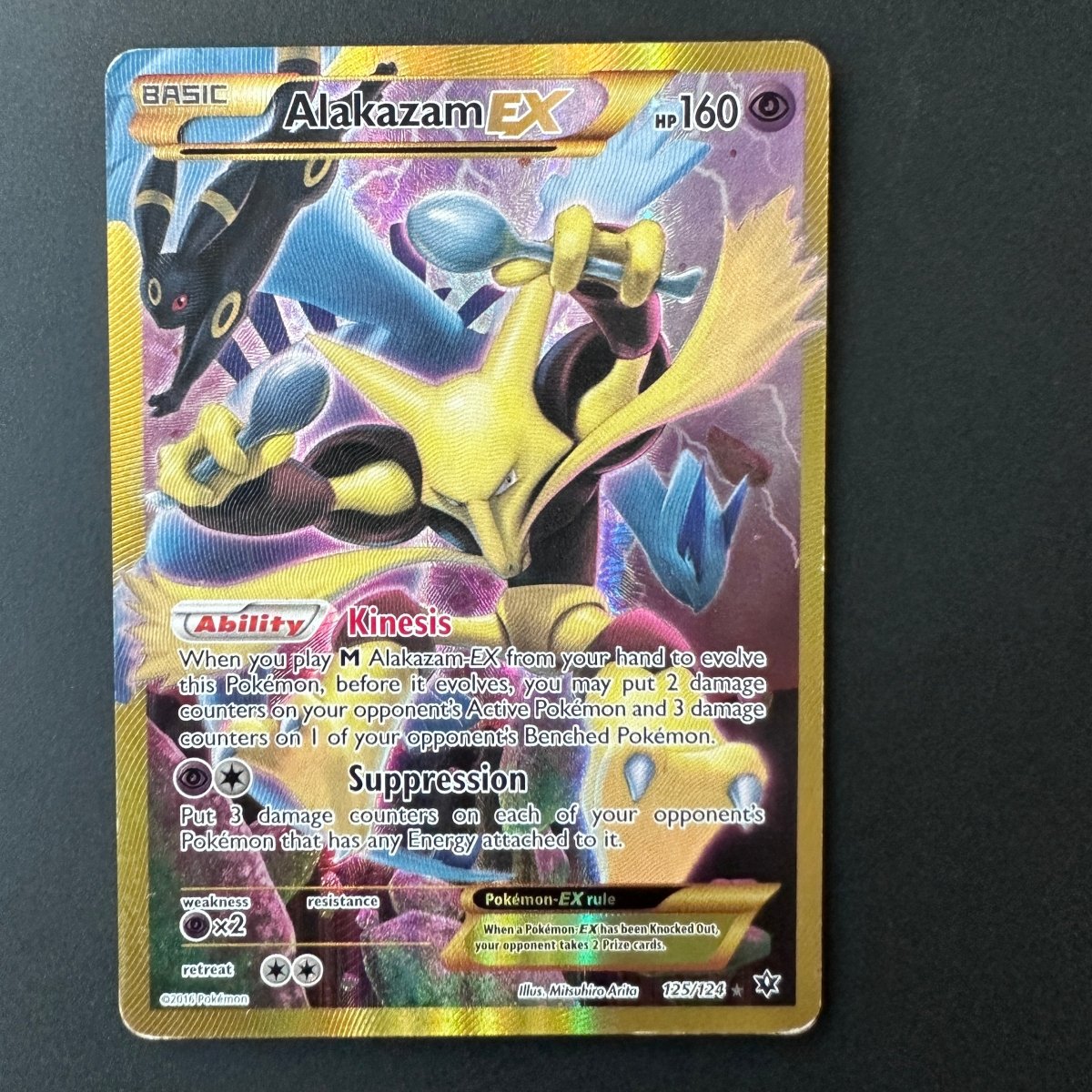 Alakazam EX (Secret) Fates Collide Secret Rare 125 - MP by The Greatest on MYNTED