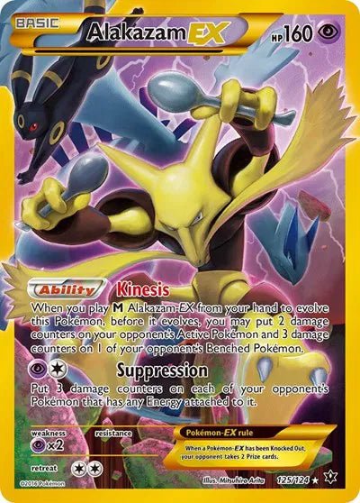 Alakazam EX (Secret) Fates Collide Secret Rare 125 - MP by The Greatest on MYNTED