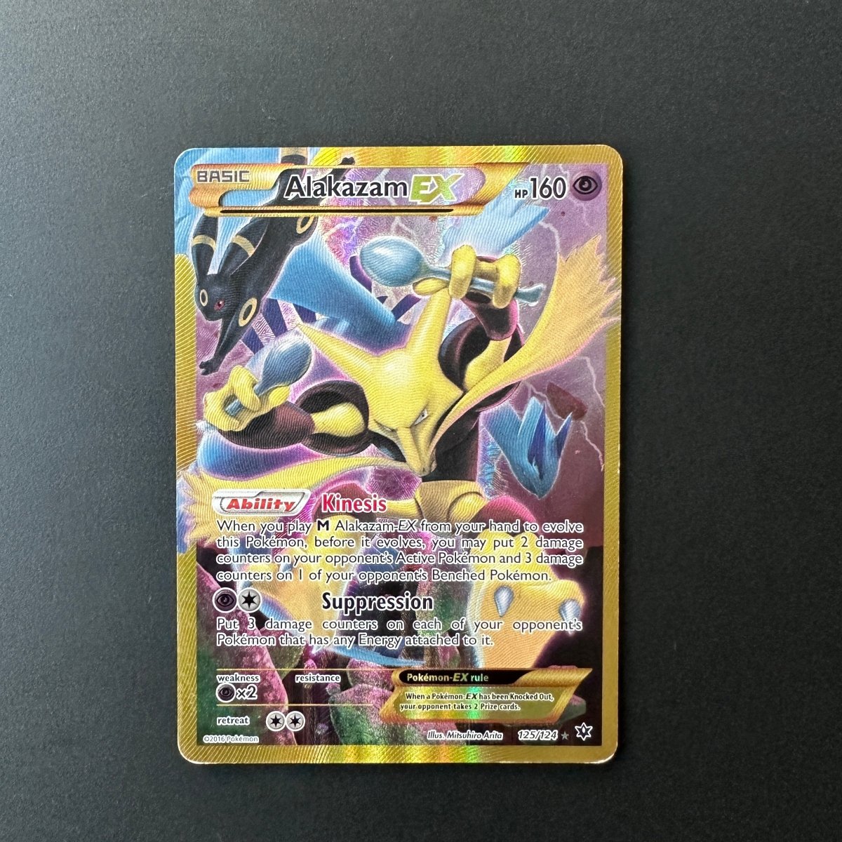 Alakazam EX (Secret) Fates Collide Secret Rare 125 - MP by The Greatest on MYNTED