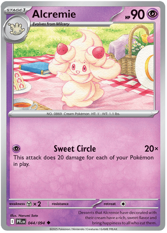 Alcremie 044/094 Uncommon | Mega Evolution – Phantasmal Flames by Worth the XP on MYNTED