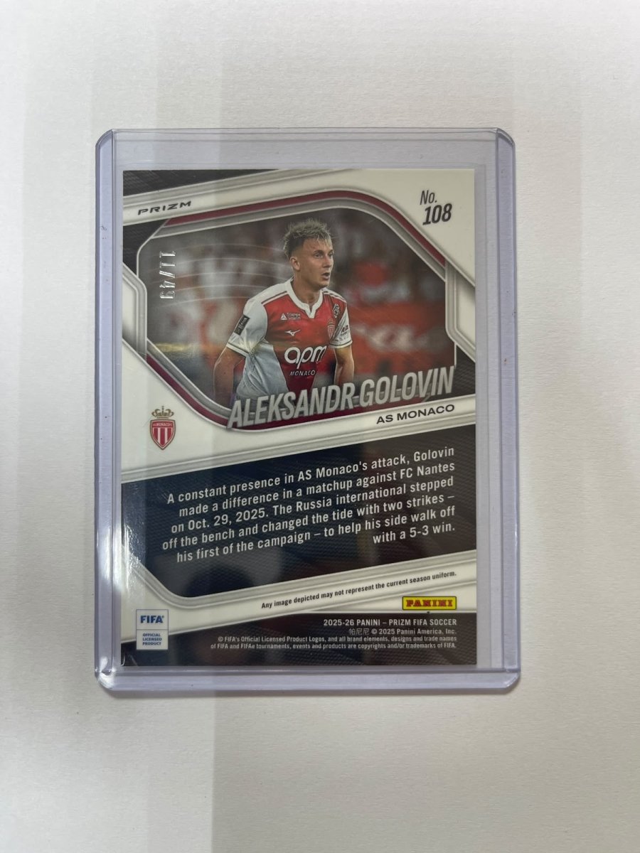Aleksandr Golovin /49 - 25-26 Panini Prizm - Wave Purple - AS Monaco by Card Market Ahuy on MYNTED
