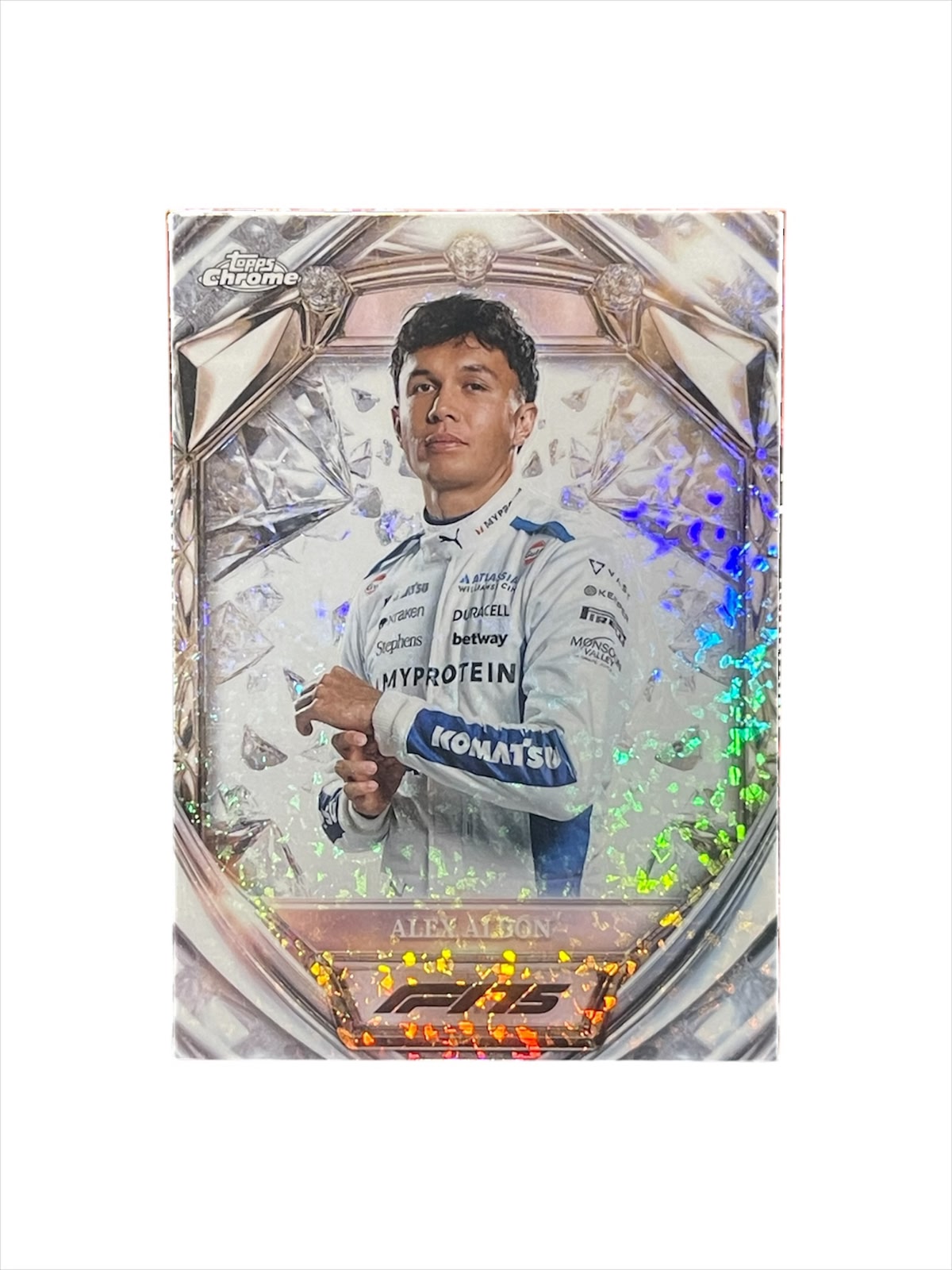 2025 Topps Chrome F1 Alex Albon Diamond 75th Anniversary