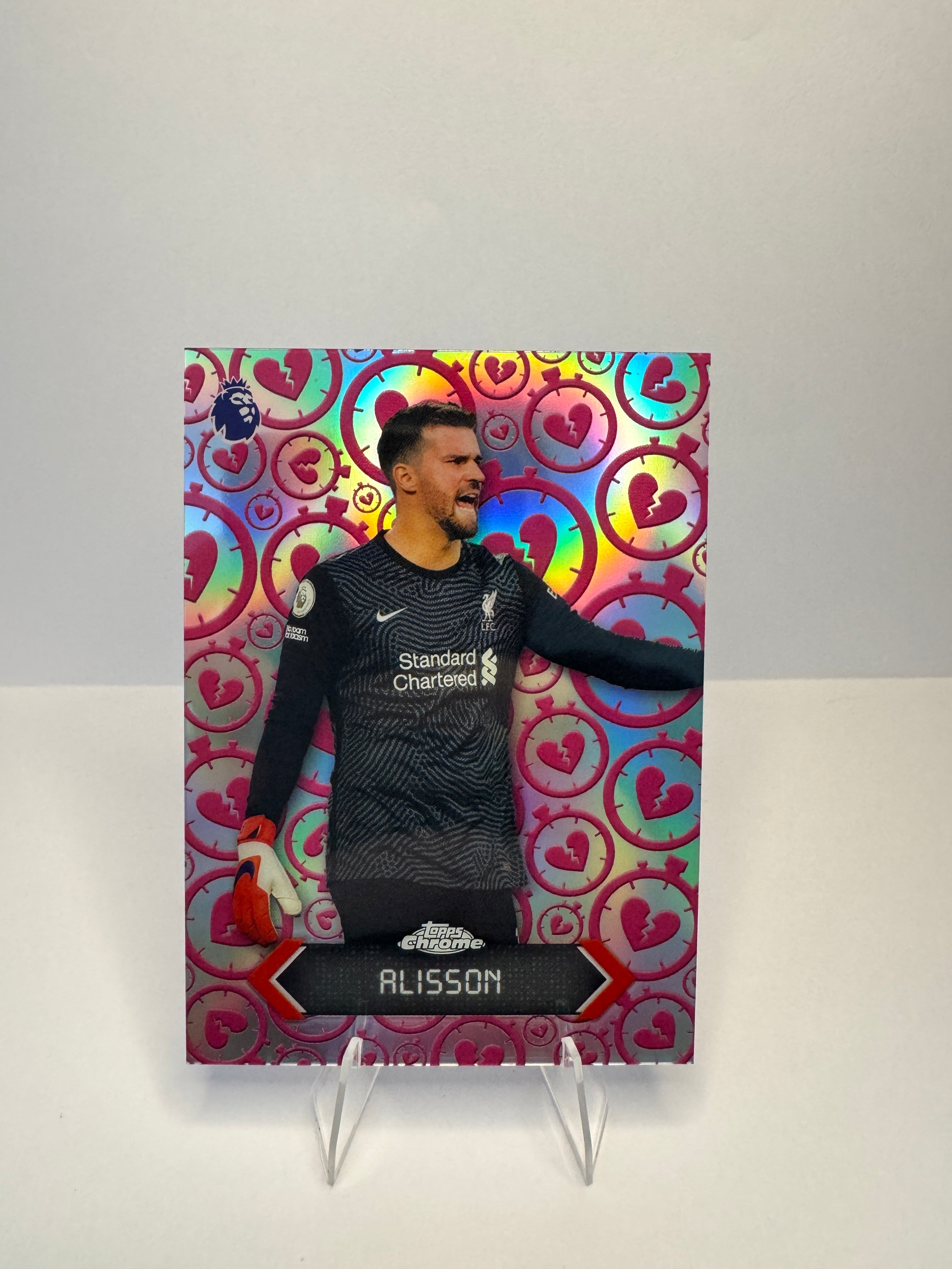 Alisson STH-6 Stoppage Time Heroes — 2026 Topps Chrome Premier League — Liverpool FC
