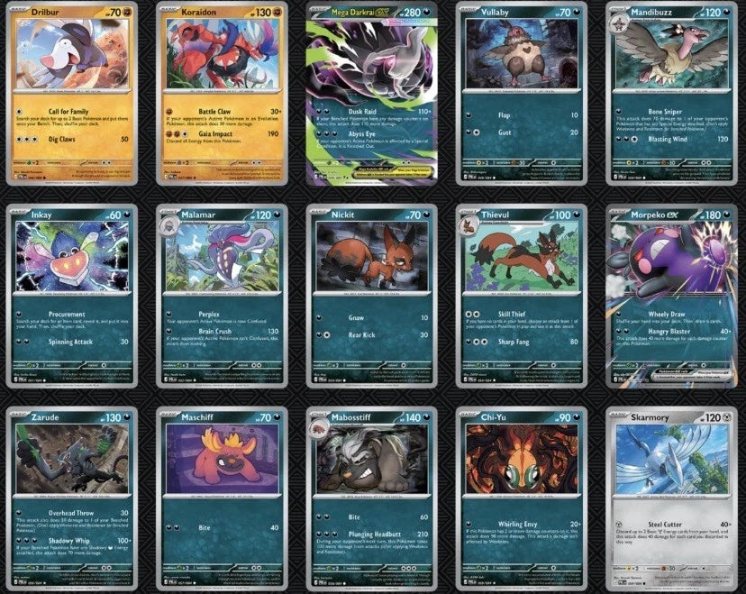 Pokémon Pitch Black Full Base Set - (158 Cards) All Base, Holo, Reverse & EXs!