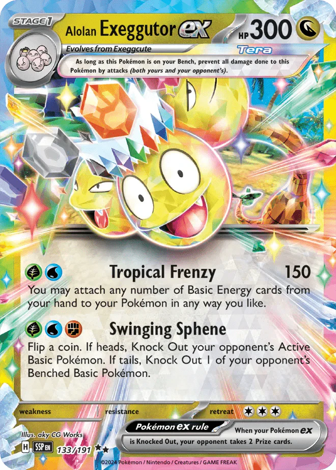 Alolan Exeggutor EX - 133/191 by The Archive Stop on MYNTED