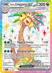 Alolan Exeggutor ex - 225/191 - SV08: Surging Sparks (SSP) by Poké Dubai on MYNTED