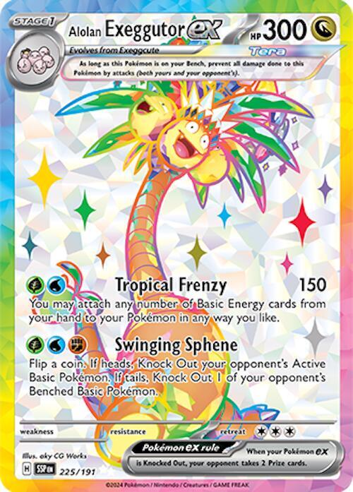 Alolan Exeggutor ex - 225/191 - SV08: Surging Sparks (SSP) by Poké Dubai on MYNTED