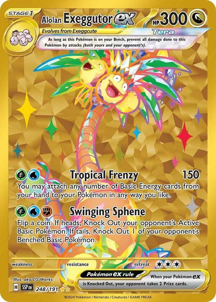 Alolan Exeggutor ex - 248/191 - SV08: Surging Sparks (SSP) by Poké Dubai on MYNTED