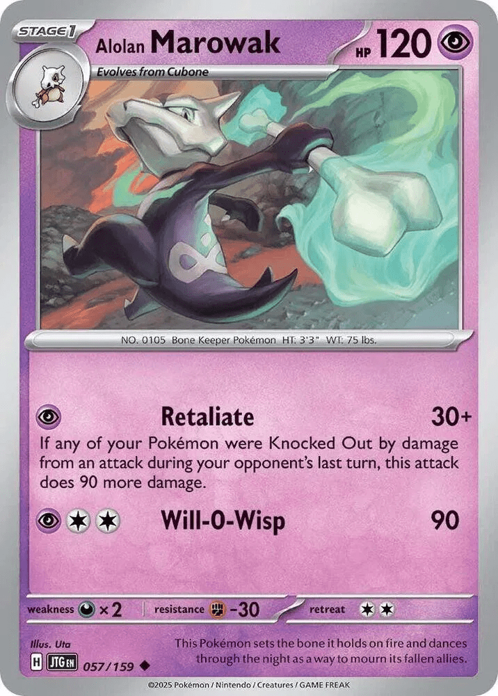 Alolan Marowak 057 - Journey Together by PokéPW on MYNTED