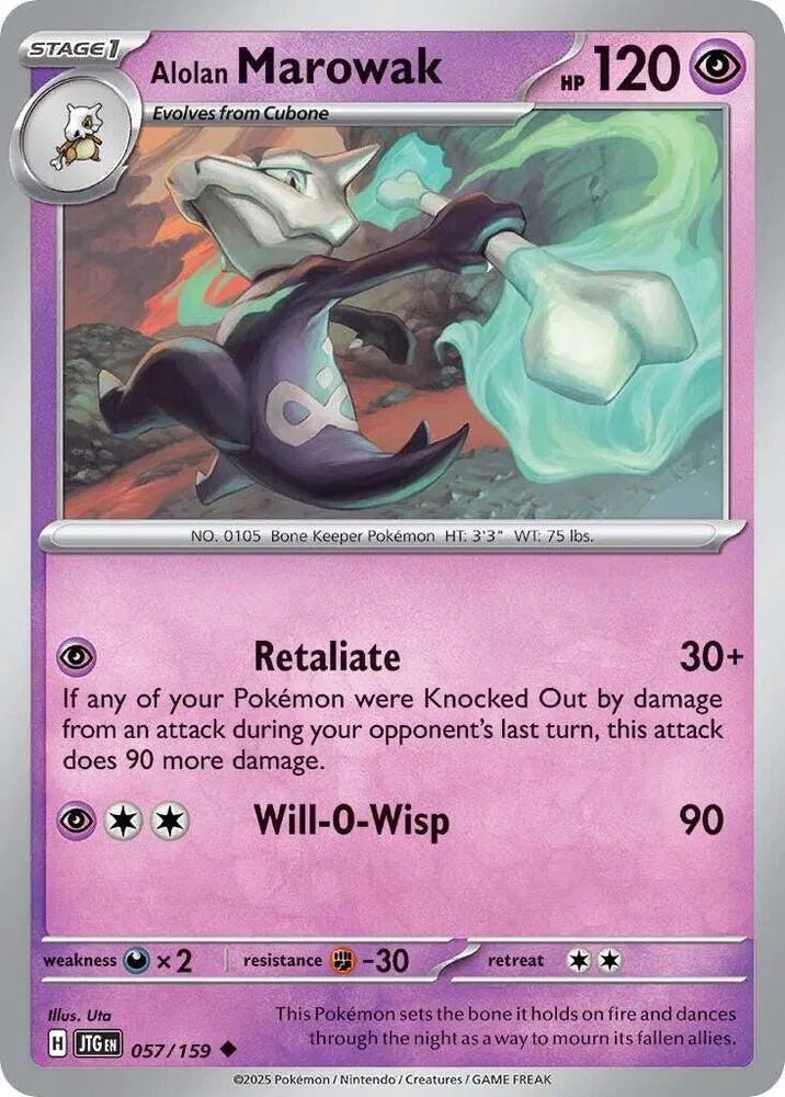 Alolan Marowak Journey Together Uncommon 057/159 by The Greatest on MYNTED