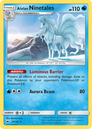 Alolan Ninetales - Burning Shadows 28/147 Reverse Holofoil