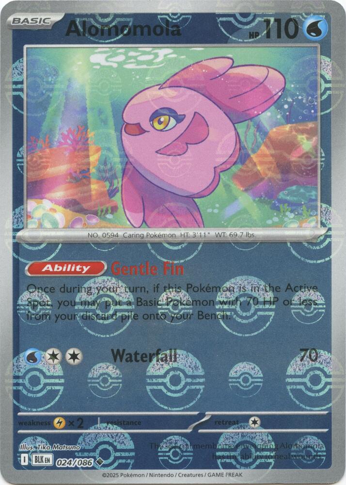 Alomomola - 024/086 (Poke Ball Pattern) - SV: Black Bolt (BLK) by SAFAQATI on MYNTED