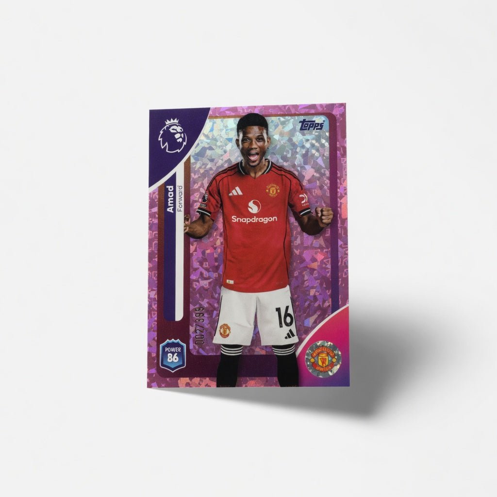Amad 211 Pink Crystal 002/399 — 2025 - 26 Topps Premier League — Manchester United by KitRoom Cards on MYNTED