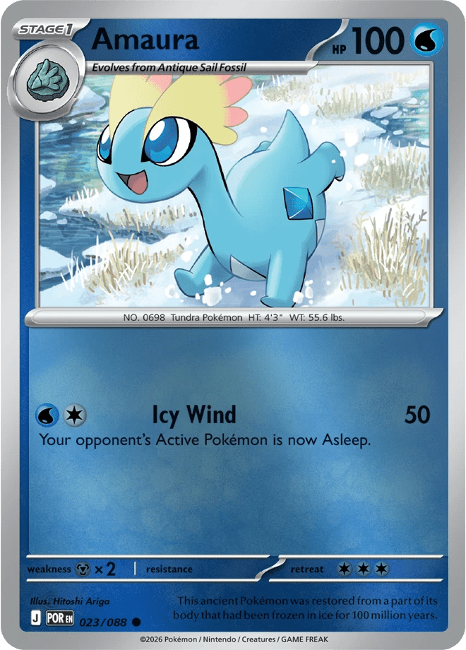 Amaura 023/088 Reverse Holo | Mega Evolution – Perfect Order by Worth the XP on MYNTED