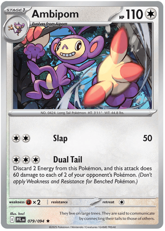 Ambipom 079/094 Holo | Mega Evolution – Phantasmal Flames by Worth the XP on MYNTED