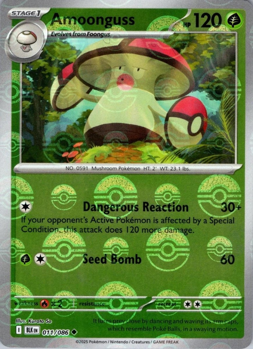Amoonguss - 011/086 (Poke Ball Pattern) - SV: Black Bolt (BLK) by SAFAQATI on MYNTED