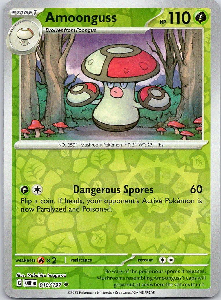Amoonguss [Reverse Holo] 10 Pokemon Obsidian Flames by Moe‘s Vault on MYNTED