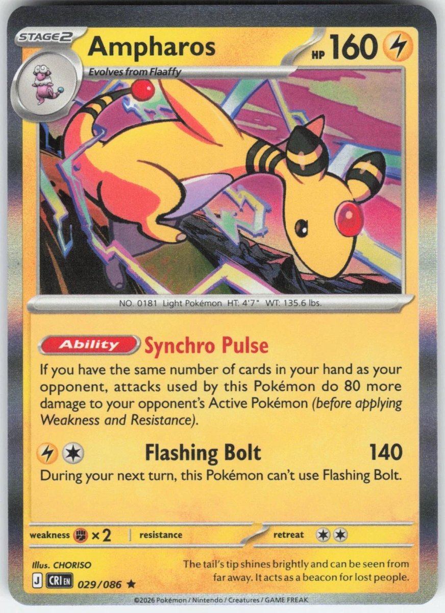 Ampharos - 029/086 (Holo) - Chaos Rising (CRI) ME04 by SAFAQATI on MYNTED