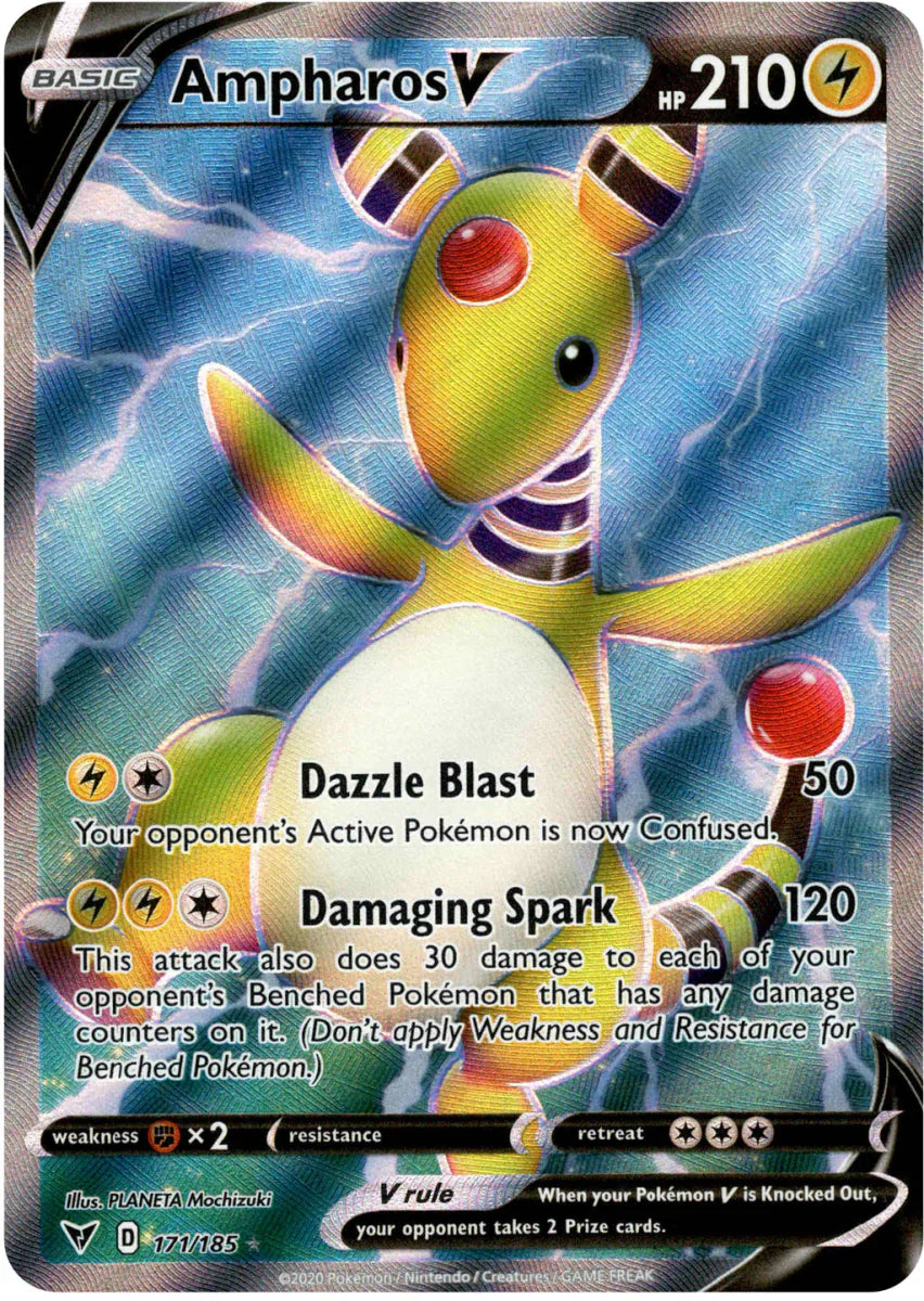 Ampharos V (Full Art) 171/185 by Falconloot on MYNTED