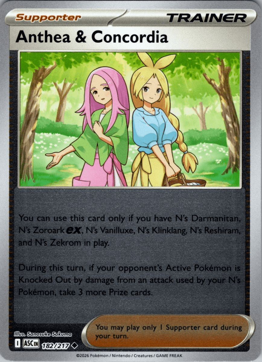 Anthea & Concordia - 182/217 (Reverse Holo) - ME: Ascended Heroes (ASC) by SAFAQATI on MYNTED