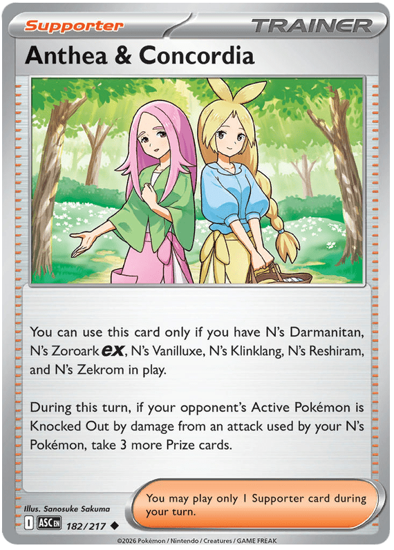 Anthea & Concordia 182/217 Uncommon | Mega Evolution – Ascended Heroes by Worth the XP on MYNTED
