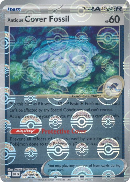 Antique Cover Fossil - 080/086 (Poke Ball Pattern) - SV: Black Bolt (BLK) by SAFAQATI on MYNTED