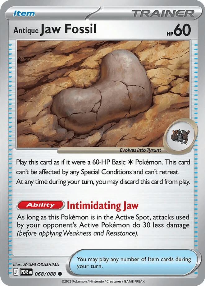 Antique Jaw Fossil 068 - Perfect Order by PokéPW on MYNTED