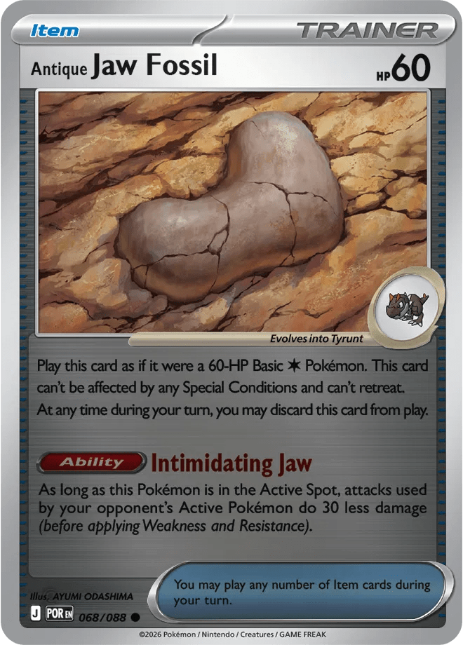 Antique Jaw Fossil 068 Rev Holo - Perfect Order by PokéPW on MYNTED