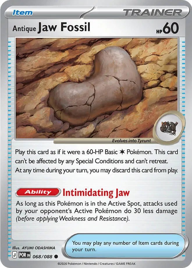 Antique Jaw Fossil Perfect Order Common • 068/088 Normal by Pokezero on MYNTED