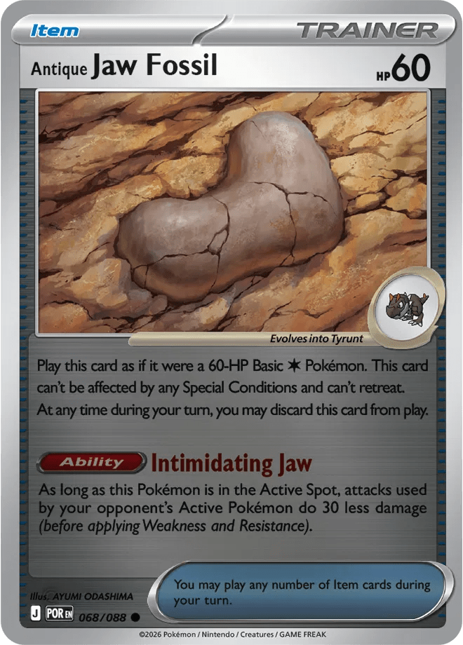 Antique Jaw Fossil Perfect Order Common • 068/088 Reverse Holofoil by Shark Pop Culture on MYNTED