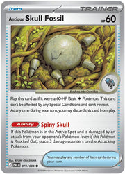 Antique Skull Fossil Pitch Black Common • 073/084 Reverse Holofoil by Marnie’s TCG on MYNTED