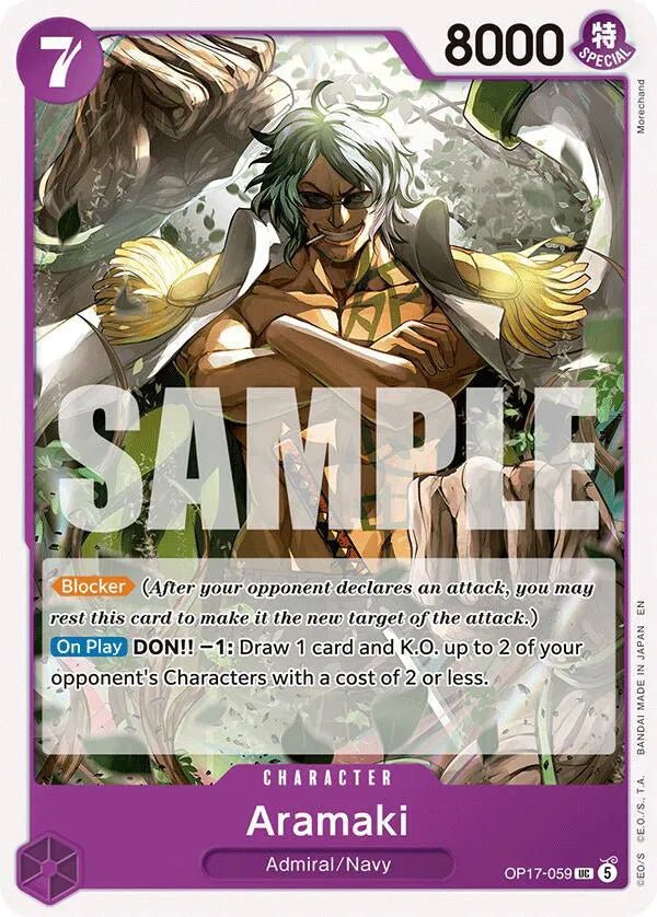 Aramaki OP17-059 (The World's Strongest Warriors) by TCGDON on MYNTED