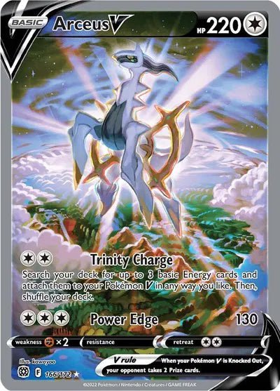 Arceus V (Alternate Full Art) 166/172 (Brilliant Stars) by Pokedaddy on MYNTED
