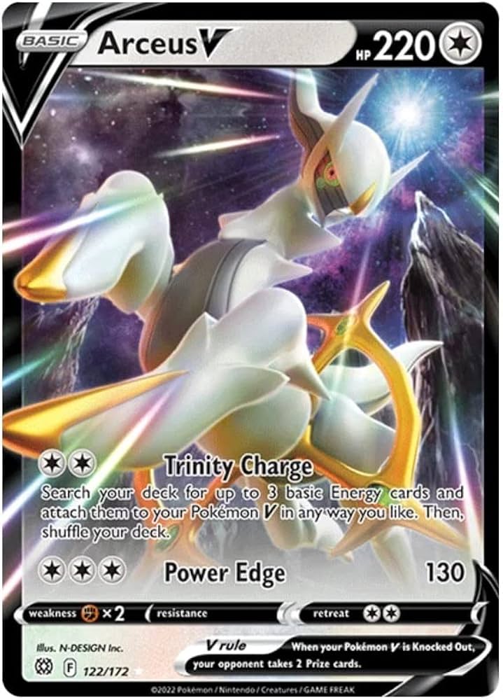 Arceus V Brilliant Stars 122/172 by ISB Collector on MYNTED