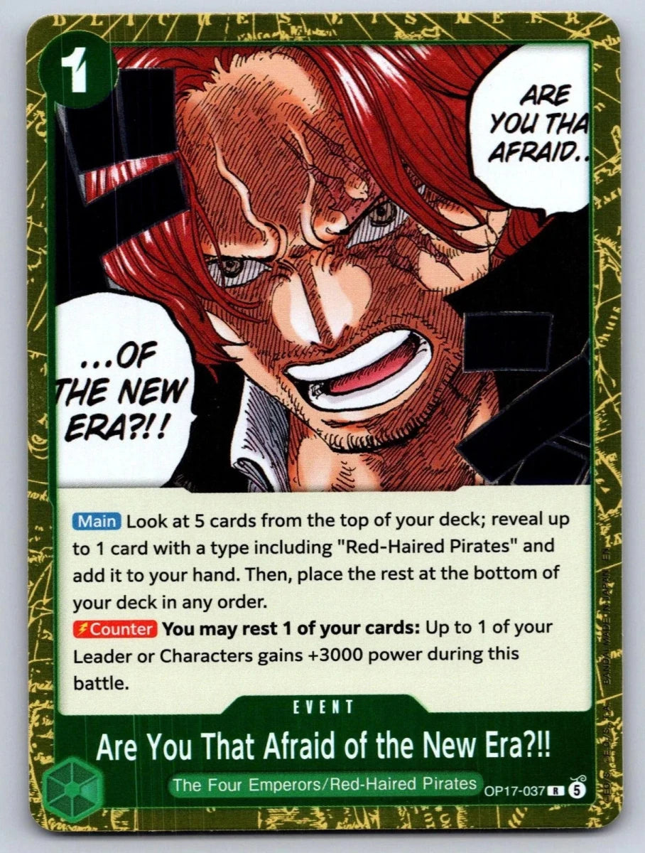 Are You That Afraid of the New Era?! OP17-037 (The World's Strongest Warriors) by Moe‘s Vault on MYNTED