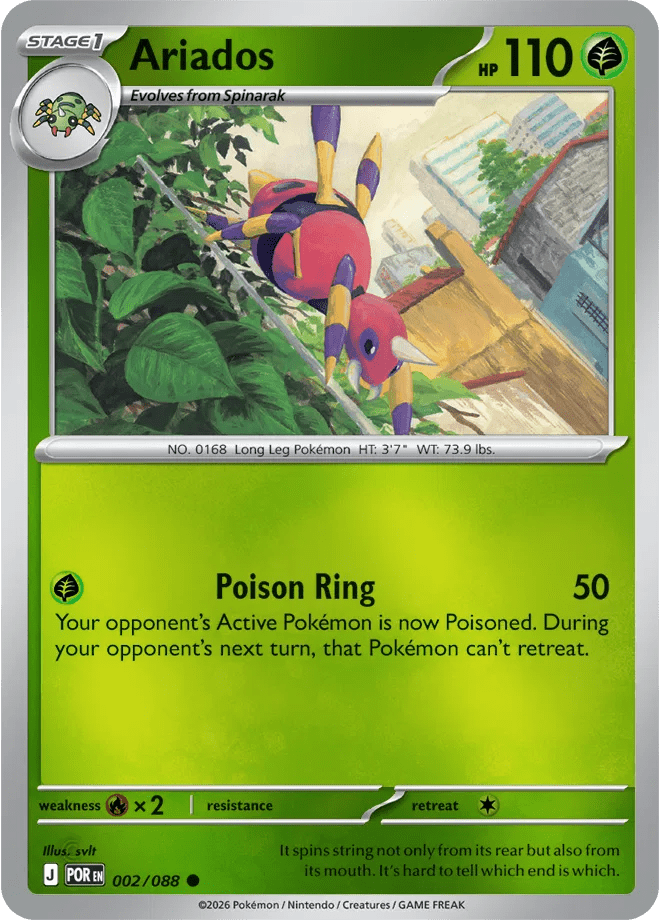 Ariados 002 Rev Holo - Perfect Order by PokéPW on MYNTED