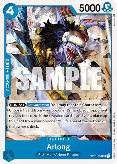 Arlong OP01-063 (Romance Dawn) by Lmerj Collects on MYNTED