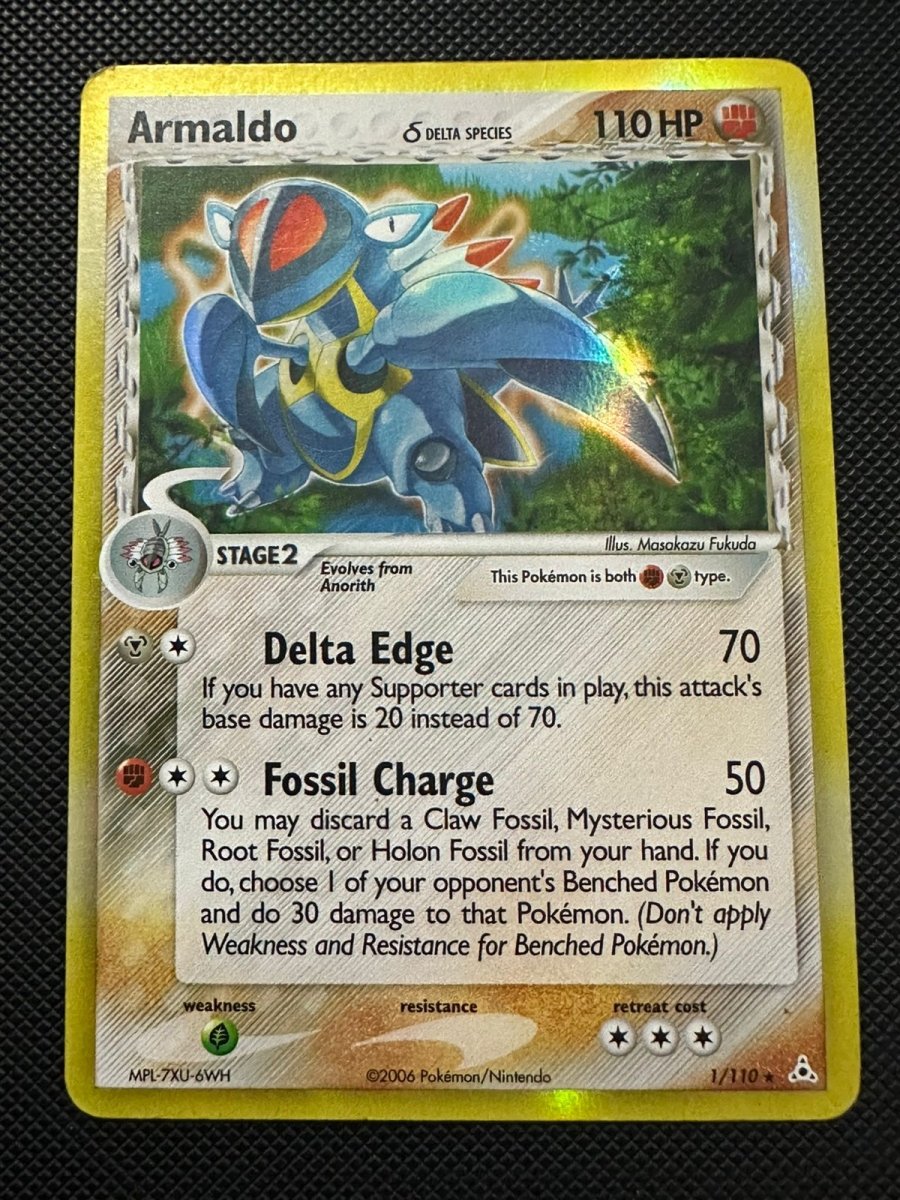 Armaldo (Delta Species) EX Holon Phantoms Holo Rare 1 (MP) by Marnie’s TCG on MYNTED