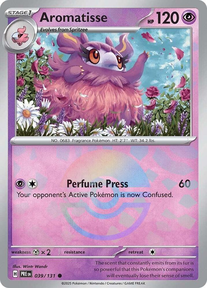 Aromatisse - 039/131 (Poke Ball Pattern) - SV: Prismatic Evolutions (PRE) by SAFAQATI on MYNTED