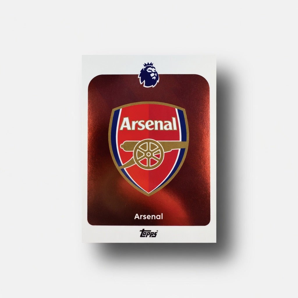 Arsenal FC Team Crest — 2025 - 26 Topps Premier League — Team Card by KitRoom Cards on MYNTED