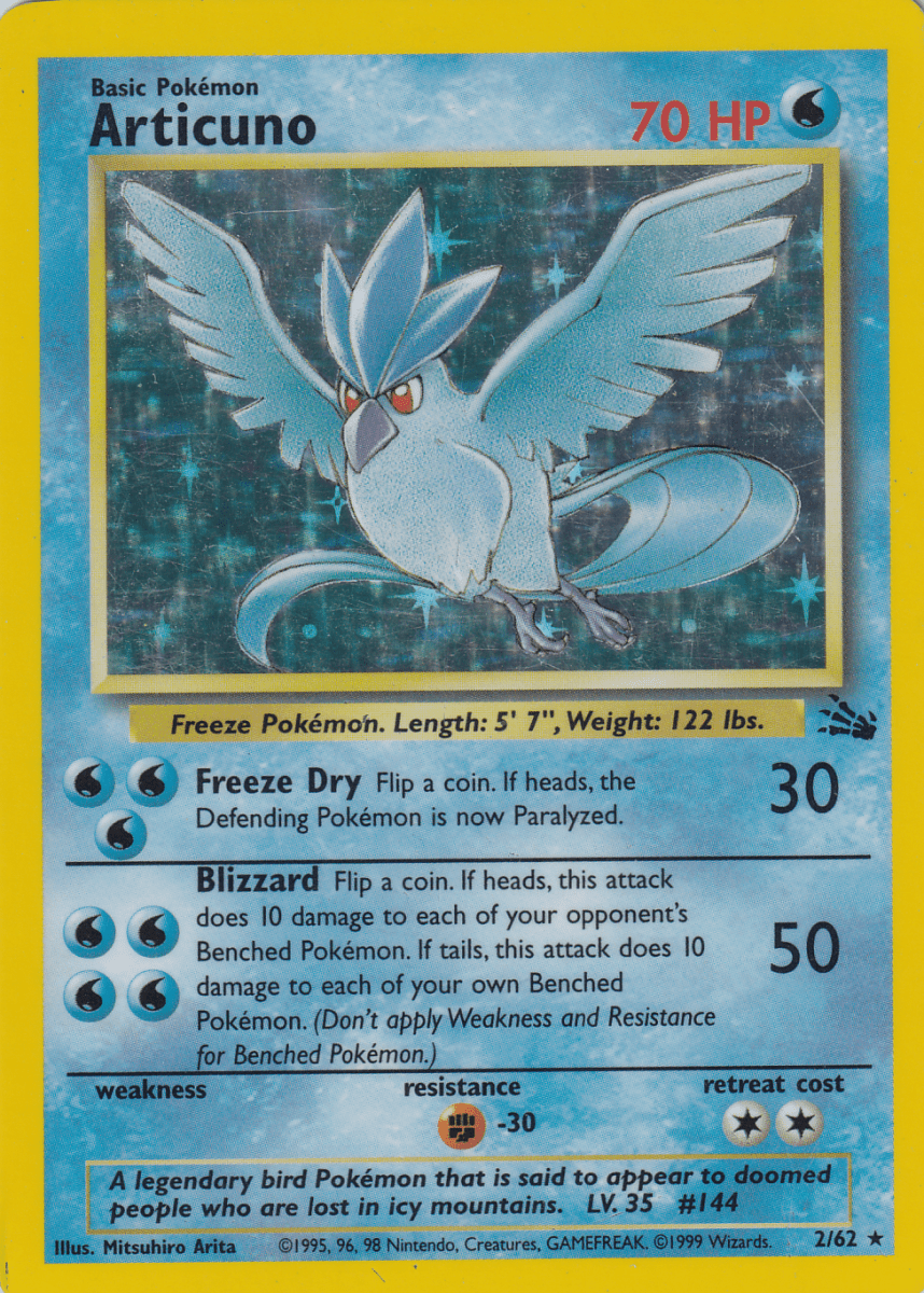 Articuno 2/62 - Fossil (FO) by Dusk TCG on MYNTED