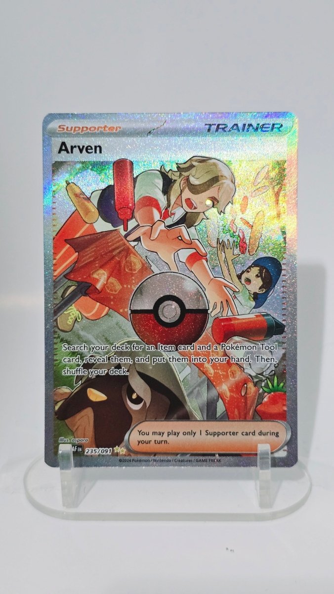 Arven - Paldean Fates - SIR 235/091 - English by MechaKai Collectibles on MYNTED