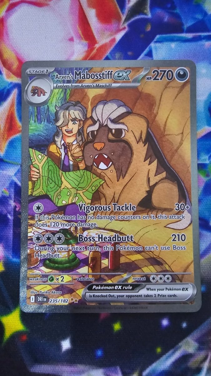 Arven's Mabosstiff Ex 235/182 - Destined Rivals - Special Illustration Rare by Light Collectibles on MYNTED