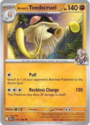 Arven's Toedscruel Destined Rivals Uncommon • 110/182 Reverse Holofoil by Shark Pop Culture on MYNTED