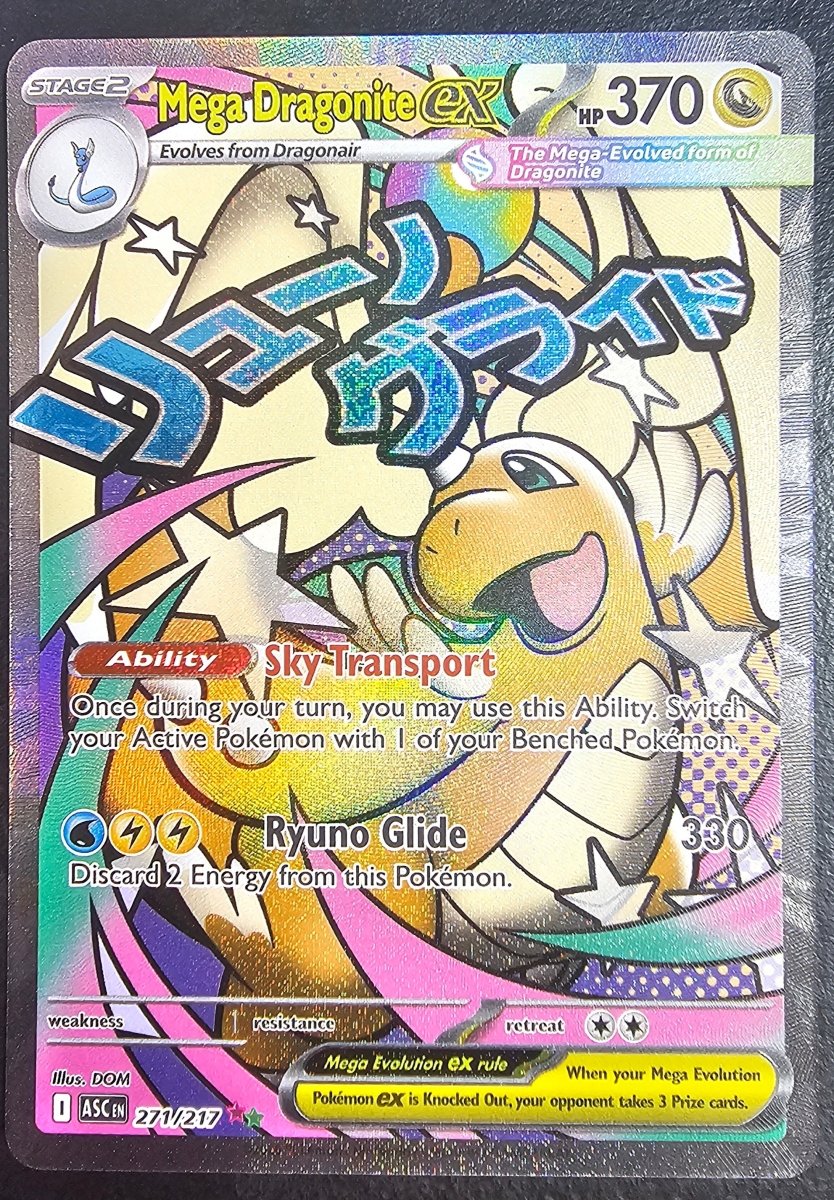 Ascended Heroes Mega Dragonite Ex 271/217 by PlayVault on MYNTED