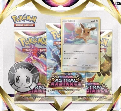 Astral Radiance 3 Pack Blister [Eevee] by Schmutzfink TCG on MYNTED